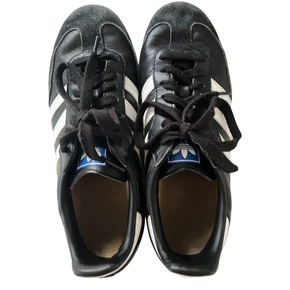 adidas Black and White Samba Sneakers - Picture 2 of 4